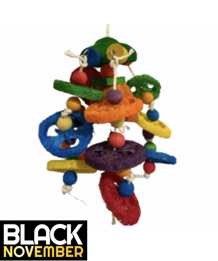 9 X Parrot Toy Pack - African Grey, Amazon, Eclectus, Cockatoo Etc - RRP £133.91 - Pack 4